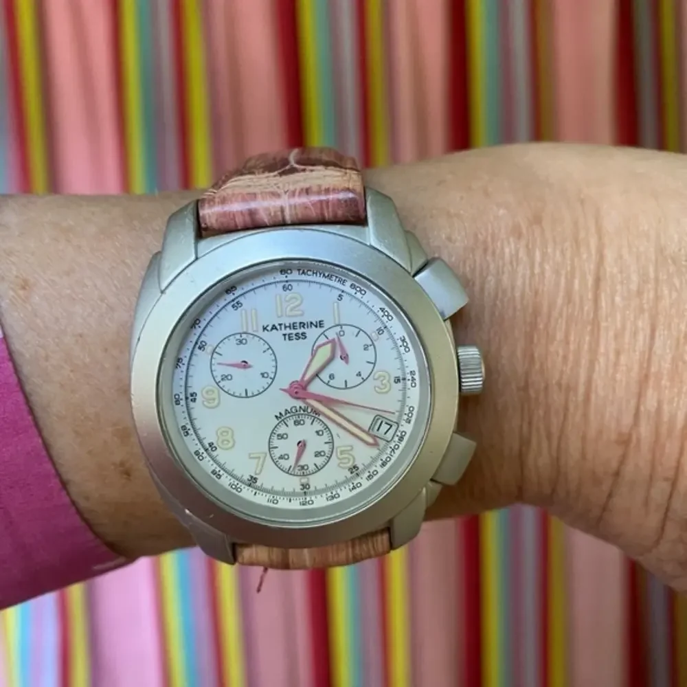 Katherine Tess watch,‎ large,pink band